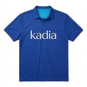 Polo de Golf Personalizado para Hombre, Color Sólido, con Logotipo Frontal, Manga Corta, Transpirable, de Alta Calidad, Tejido Jersey Informal - Product Image 4