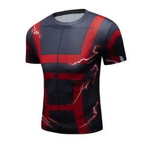 Wholesale Mens Custom Rashguard short Sleeve Compression Swim Training Shirt Sublimation OEM Sportswear OEM Wholesale - Product Image 3