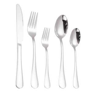 Ensemble de couverts professionnels en acier inoxydable pour cuisine, restaurant, hôtel, service de restauration, table à manger - Product Image 2