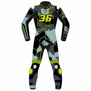 Traje de Carreras de Motocicleta Joan Mir Zonda GSXR de Cuero Vacuno/Canguro, Mono de Una Pieza, Impermeable, de Secado Rápido, OEM - Product Image 1