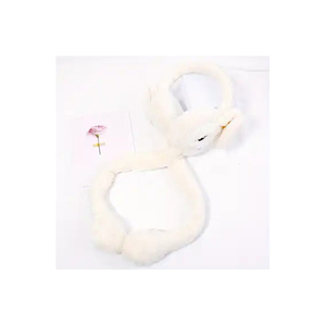 Fluffy <b>Tie</b> Dye Ear Muffs With Pink Blue And <b>Purple</b> Color In Soft Faux Fur Material For Winter Warmth - Product Image 1