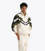 Ensemble de survêtement CONX unisexe pour homme en polyester/nylon, style vintage, respirant, léger, uni, streetwear, veste zippée et pantalon de jogging, élastique