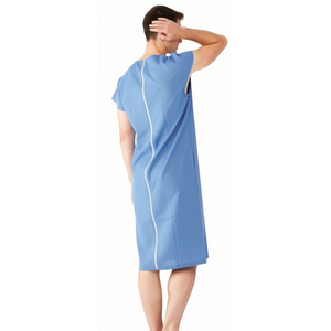 Bata Médica para Hombre, Tejida, Ecológica, de Poliéster, Manga Corta, Ropa de Trabajo para Hospital, Bata de Médico - Product Image 2