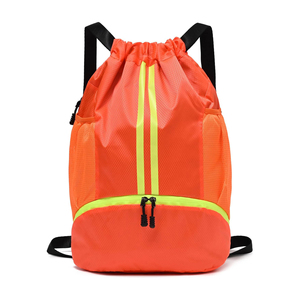 Red Basketball with <b>Shoe</b> Compartment and Ball <b>Holder</b> Large Waterproof Sports Bag for Training Basketball School Bags - Product Image 3