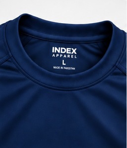 Camiseta de Manga Corta Azul Marino para Hombre, Corte Regular, Cuello Redondo, Secado Rápido, Estampada, Informal, de Index Apparel - Product Image 6