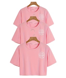 Women's Custom Logo Crew Neck Short Sleeve Sports T-Shirts-Spandex/Cotton Eco-Friendly Quick Dry Korean Style Spring Season - Product Image 4