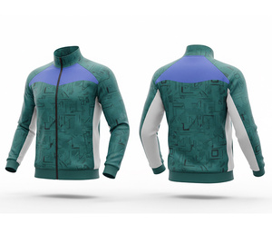 Custom Printed Full Zip Sports Training Jacket Running and Fitness Wear Warm Breathable Quick Dry | Sizes Men Women Youth - Product Image 3