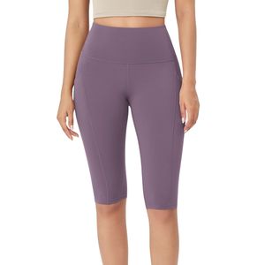 Shorts de Yoga de Cintura Alta para Mujer, al por Mayor, Personalizados, con Bolsillo Lateral, de Nailon y Spandex, para Gimnasio y Entrenamiento, Fabricante - Product Image 2