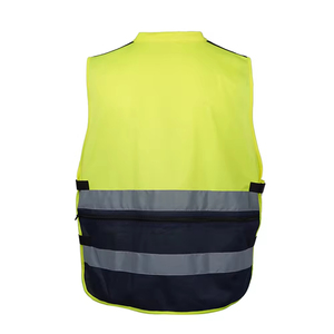 เสื้อกั๊กนิรภัยสำหรับผู้ชายแบบสั่งทำ OEM ODM วัสดุน้ำหนักเบา ไฟ LED กันน้ำ สีเหลือง สำหรับโรงงาน - Product Image 2