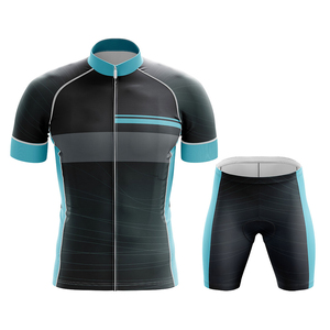 Breathable Quick Dry Cycling Jersey Set Summer Mountain Bike Clothing Customizable Unisex Spandex Cotton Uniform - Product Image 1