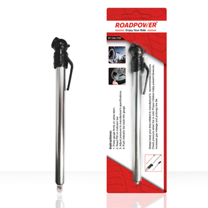 Manomètre de pression des pneus en acier inoxydable Roadpower (RP-GAU-PEN) avec embout métallique - 100 PSI - Assure une inflation optimale des pneus - Product Image 1