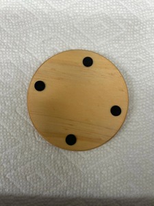 Premium Halloween Theme Wooden Drink Coasters Suitable For Cafe <b>Table</b> Decor And Stylish Beverage <b>Protection</b> From India - Product Image 5