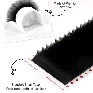 Charmlash Bandejas de Pestañas al por Mayor Ultra Negras Mate Suaves para Volumen, Suministros de Pestañas de Marca Privada Mega Volumen Suave - Product Image 1