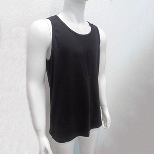 Camiseta sin mangas transpirable para hombre, cuello en V, estilo casual, de poliéster/algodón, para culturismo, fitness, verano - Product Image 3