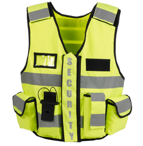 PLAYER'S POINT High Visibility Reflective Safety <b>Vest</b> Unisex Polyester Workwear Multiple Colors Zipper Closure CE Certified - Product Image 5