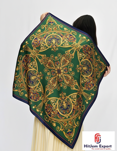 Collection en gros de foulards modernes personnalisés, imprimés, tendance, pour la tête, hijab, châle, doux au toucher soyeux, carrés, pour le cou - Product Image 5