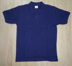Camiseta Jersey Casual Personalizada para Hombre, de Alta Calidad, Tejido de Poliéster/Algodón, Manga Corta, Transpirable, Suave y Cómoda, Blanca y Azul - Product Image 3