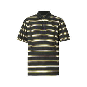 Chemise décontractée en coton à manches courtes rayée tricotée douce au toucher pour homme, respirante, légère, col raffiné, fabrication de qualité - Product Image 4