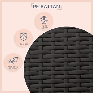 Casa para Perros Elevada de Mimbre Rectangular Azul Clásico, con Cojín Extraíble, Cama Elevada de Ratán para Interiores y Exteriores, Muebles para Mascotas, Animales Pequeños - Product Image 5