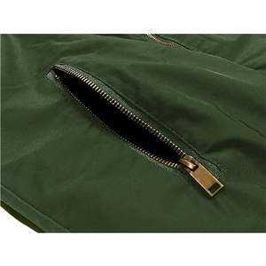 Blouson bomber en toile streetwear de haute qualité personnalisé pour homme, respirant et écologique, pour l'automne et l'hiver - Product Image 4