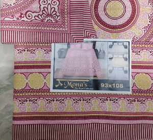 Bedsheet 100% Cotton <b>Printed</b> Design Bedsheet and Stylish Two Pillow Covers for <b>Bedroom</b> - Product Image 1