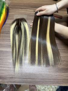 Os droit vierge Remy cheveux faisceaux doux Piano couleur cuticule aligné vietnamien cheveux vendeurs bon service du Vietnam - Product Image 6