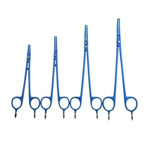 สายเคเบิลคีมจับสองขั้วแบบใช้ซ้ำได้ ทำจากสแตนเลส สำหรับขั้วต่อแบบกล้วยขนาด 4 มม. และตัวเชื่อมต่อ พร้อมปลายขัดเงา ไม่ติดผิว ใช้กับกรรไกร ESU - Product Image 3