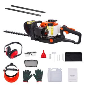 Tagliasiepi a Benzina Portatile da 23,2 Pollici con Motore a 2 Tempi da 26CC, Regolabile a 180 Gradi, per Uso in Giardino - Product Image 1