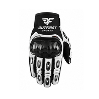 Guantes de Motocicleta Genuinos para Hombre, Guantes de Carreras para Moto, Guantes de Protección para Motocicleta de Invierno para Adultos