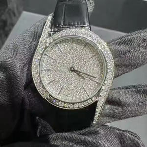 Elegante Reloj de Cuarzo para Hombre con Acabado de Diamante Moissanite, para Oficina, Fiestas y como Regalo Premium - Product Image 1