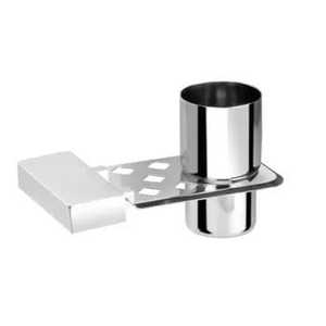 Wall Mounted Chrome Bathroom <b>Holder</b> Set With <b>Soap</b> <b>Dish</b> And Toothbrush Toothpaste Organizer Modern Accessory For Hygiene Storage - Product Image 3