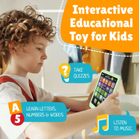 Tablette éducative pour enfants, jouet d'apprentissage précoce avec histoires et musique, améliore la concentration