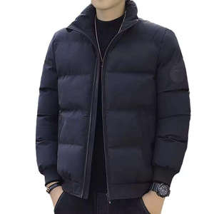 High Quality Custom Puffer Down <b>Jacket</b> for Men Promotional Fashion Shiny Winter Coat With Hooded Streetwear Styles - Product Image 3