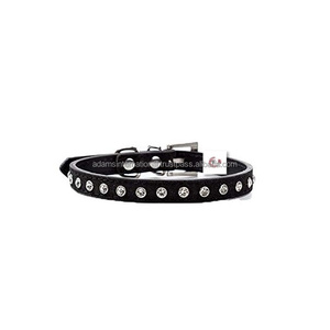 Elegant Quality <b>Bling</b> Crystal leather <b>Dog</b> <b>Collar</b> Wholesaler Manufacturer with S-S Hardware - Product Image 3