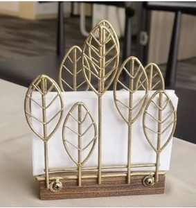 Elegant <b>Iron</b> Napkin Basket For Festive Occasions Perfect For Decorative Use In Parties And Family Dinners - Product Image 5