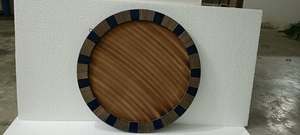 Round Rustic Wood <b>Photo</b> Frame Wall <b>Mount</b> Circular Design Natural Finish Decorative Display Home Decor Tabletop Low Price Design - Product Image 6