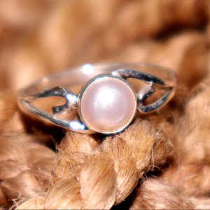 ARTS JEWELS Bague de fiançailles unisexe en argent sterling 925 plaqué rhodium or rose fantaisie avec pierre naturelle, sertie sur barrette, faite à la main, cadeau - Product Image 1