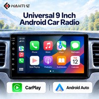 Écrans d'affichage de voiture HANTUE Quad-Core, lecteur multimédia Android, Carplay sans fil intégré, écran Android 9 pouces