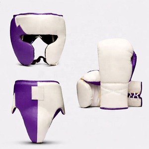 ชุดอุปกรณ์ชกมวย DAWN FROCE FIGHT GEARS ประกอบด้วยหมวกกันกระแทก ถุงมือ สนับแข้ง ทำจากหนัง PU ทนทาน ระบายอากาศได้ดี สวมใส่สบาย ป้องกันได้ทุกฤดู - Product Image 3