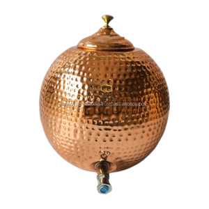 Conception de marteau en forme de boule de dernière qualité Avantages ayurvédiques pour la santé Distributeur d'eau en cuivre Forme et taille personnalisées Utilisation pour la maison - Product Image 4