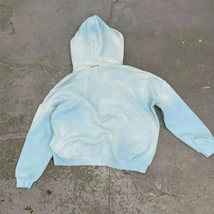 Sweat-shirts à capuche en coton de haute qualité, effet délavé à l'acide, série High Street, style vintage, effet vieilli, pour hommes - Product Image 4