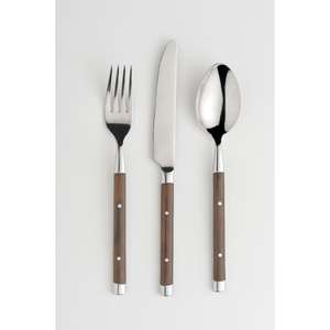 Juego de cubiertos con acabado espejo, 3 piezas, acero inoxidable, juego de cubiertos de alta calidad para la mesa de comedor. - Product Image 1