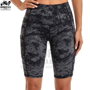 Shorts de compresión para mujer al por mayor, multicolor, de alta compresión, levanta glúteos, transpirables, sin costuras, para entrenamiento. - Product Image 3
