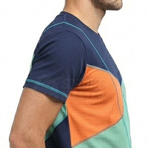 เสื้อยืดผู้ชายโลโก้แบบกำหนดเอง สีสันปรับแต่งได้ ผ้าฝ้ายถัก 100% ดีไซน์เรียบง่าย สวมใส่สบาย คุณภาพสูง ระบายอากาศได้ดี ผลิตในประเทศปากีสถาน - Product Image 2