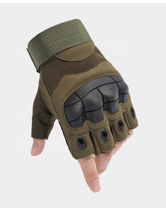 Gants tactiques d'été en cuir demi-doigts Lawd Sports avec paume antidérapante et fermeture auto-agrippante unisexe pour le cyclisme - Product Image 6