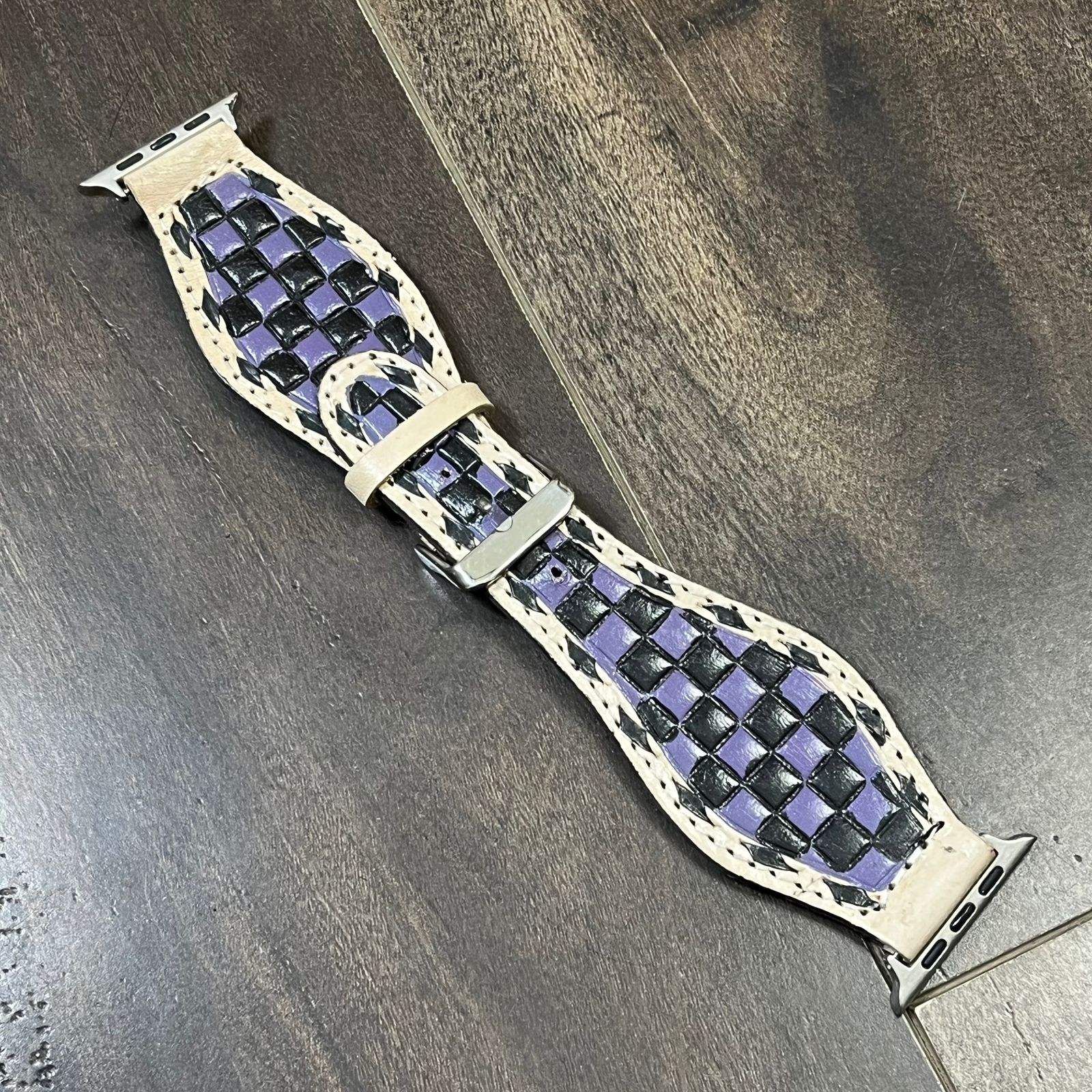 Purple & Black Checkered