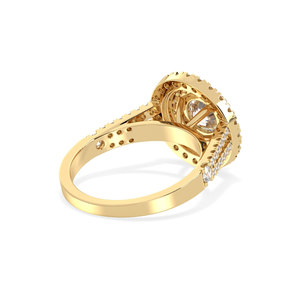 Anillos de compromiso REYES de alta calidad en plata de ley 925 con moissanita, hechos a medida, chapados en oro de 10K, 14K y 18K, joyería fina para mujer. - Product Image 5