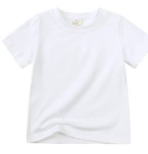 Camisetas de Verano para Niños y Niñas, Cuello Redondo, Tejidas, Manga Corta, 100% Algodón, Personalizadas, al por Mayor - Product Image 4