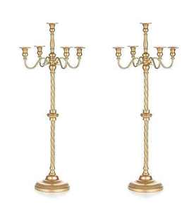 Candelabro Antiguo de Aluminio Hecho a Mano, Decoración Vintage para el Hogar, 5 Brazos, Centro de Mesa para Bodas y Pascua, Ecológico y de Lujo - Product Image 2