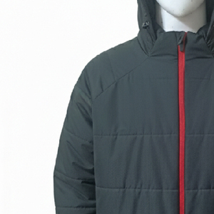 เสื้อแจ็คเก็ตพัฟเฟอร์คุณภาพสูง กันน้ำ เคลือบฟิล์ม โพลีเอสเตอร์ 100% บุด้วยใยสังเคราะห์ 175 กรัม ซิปที่กระเป๋าและช่องกระเป๋า - Product Image 4